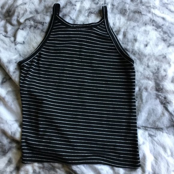 SOLD | Explorations Vintage Silver Striped Tank Top - Picture 4 of 5